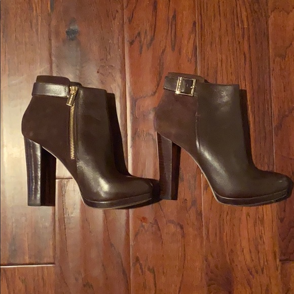 MICHAEL Michael Kors Leather High Heel Boots 71/2 - Picture 13 of 15